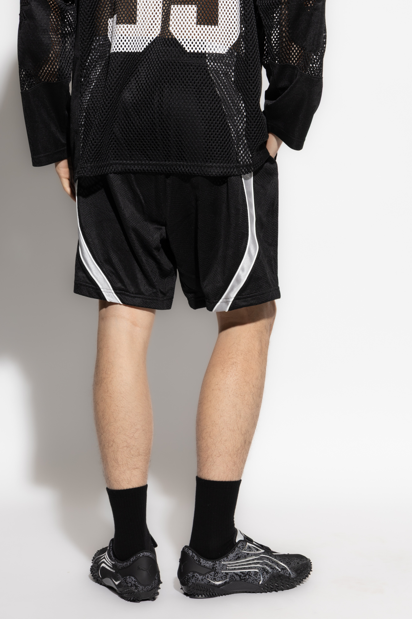 A BATHING APE® Shorts with printed logo | Men's Clothing
